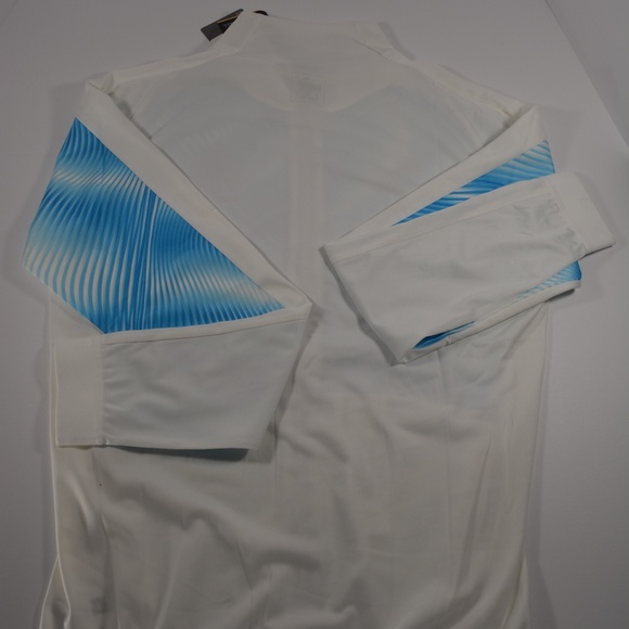 New Puma Men's Marseille Stadium White Blue Full-Zip DryCELL Jacket - Picture 3 of 3